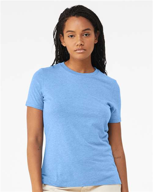 BELLA + CANVAS® Women’s Relaxed Fit Short Sleeve Heather CVC Tee