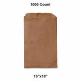 Flat Kraft Paper Bags 15" x 18"