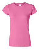 Camiseta Gildan Softstyle para mujer con cuello redondo y manga corta | Camiseta semi ajustada de algodón peinado
