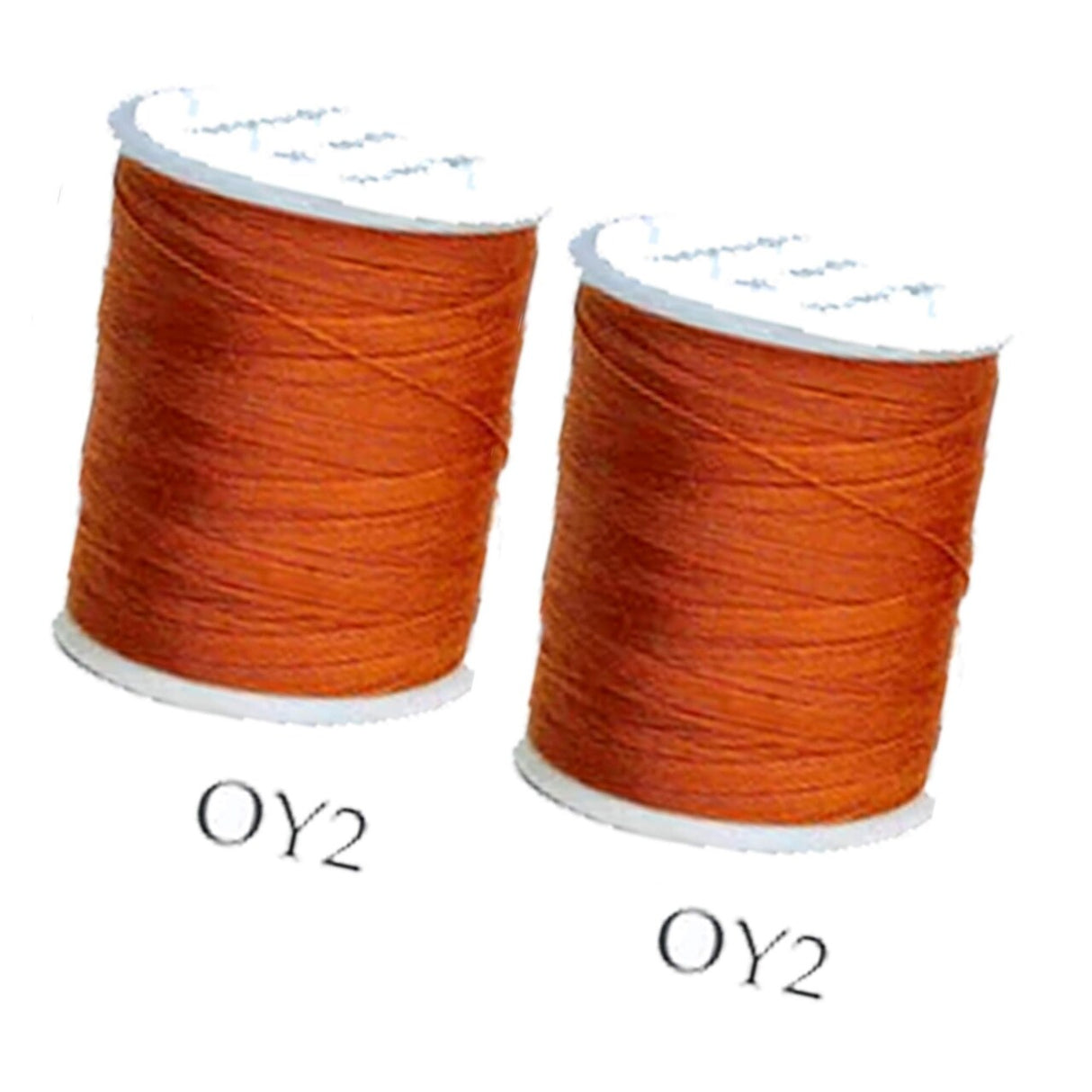 200 Yards Small Polyester Thread Orange or Yellow for Crafts and Stitching