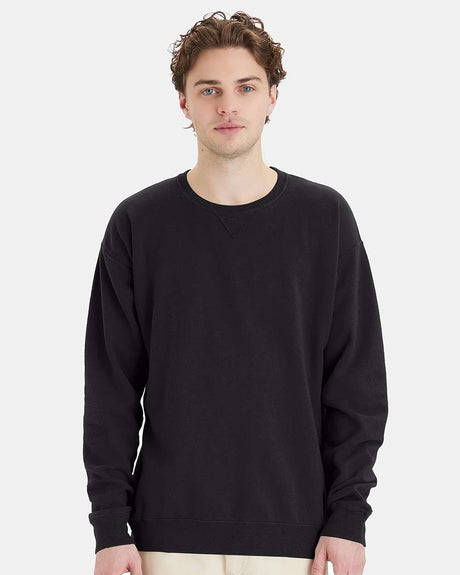 Champion garment-dyed crewneck fleece sweatshirt