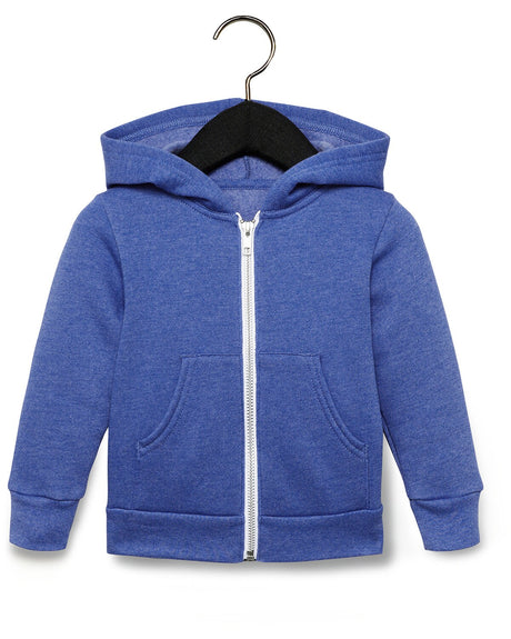 Bella + Canvas® Toddler Sponge Fleece Full Zip Hooded Sweatshirt