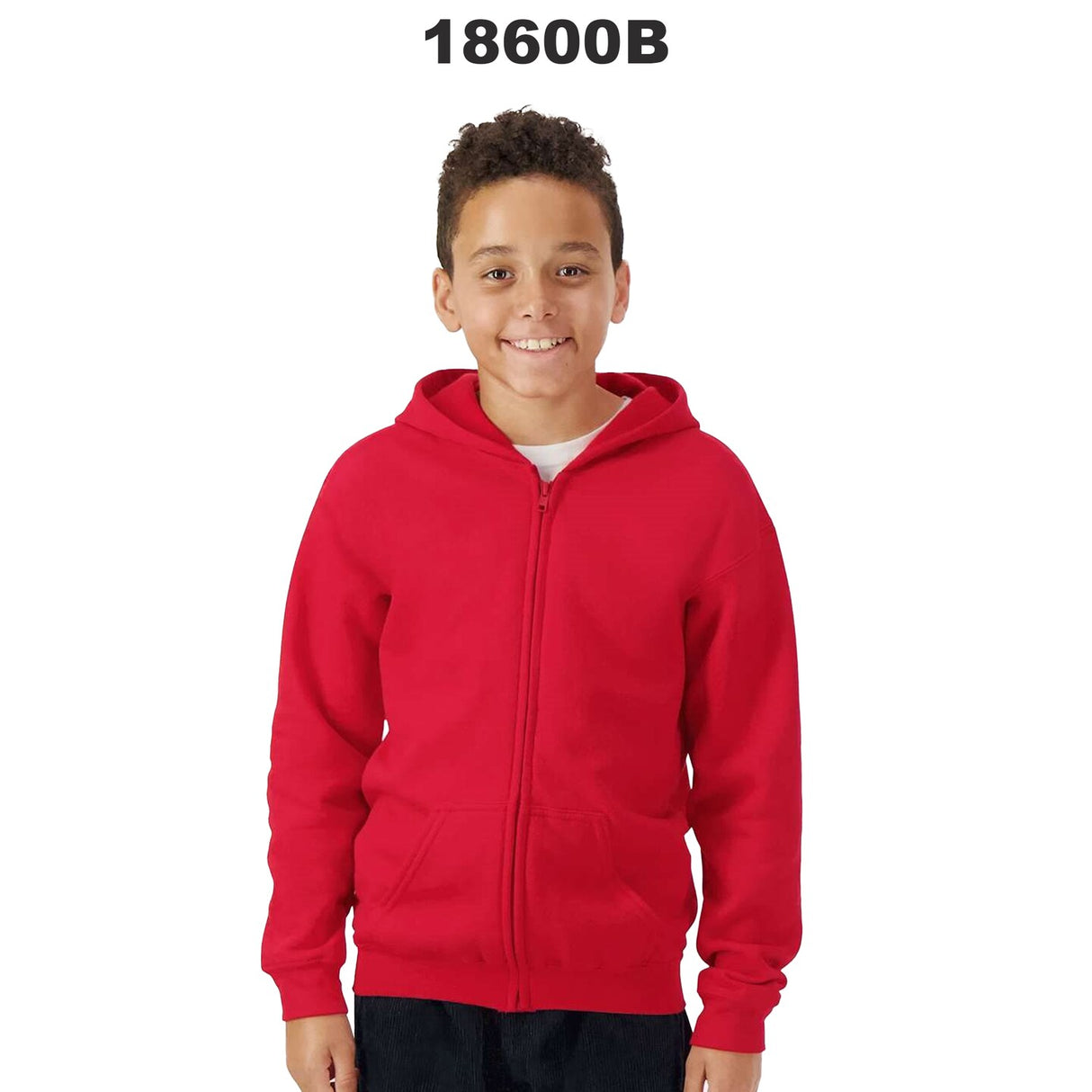 Gildan® Heavy Blend Youth Full-Zip Hooded Sweatshirt
