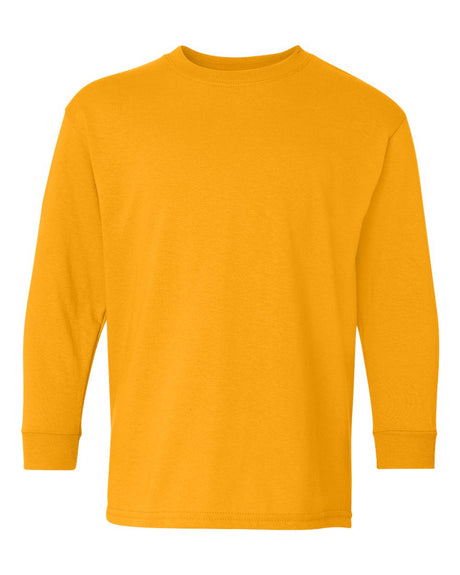 GILDAN® Heavy Cotton Youth Crewneck Long Sleeve T-Shirt