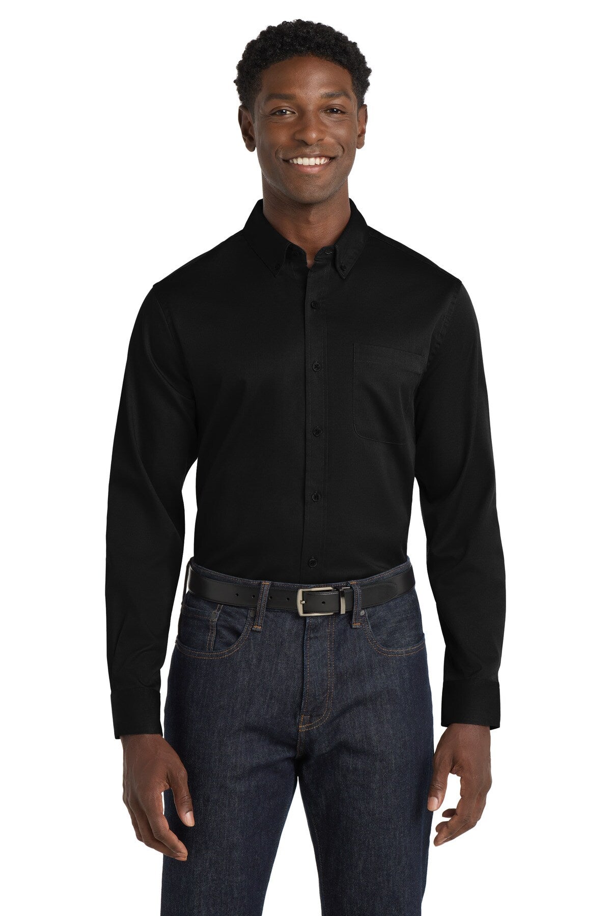 Port Authority® Long Sleeve SuperPro React Twill Shirt