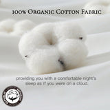 Three Geese Cal King Size Goose Feather Down Fiber Comforter - Ultra Soft All-Season Down Duvet Insert Fluffy Baffle Box Design with 8 Corner Loops for Warmth and Softness.