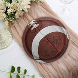 8 Count Football Round Paper Dessert Plates 7" Game Day Party Supplies