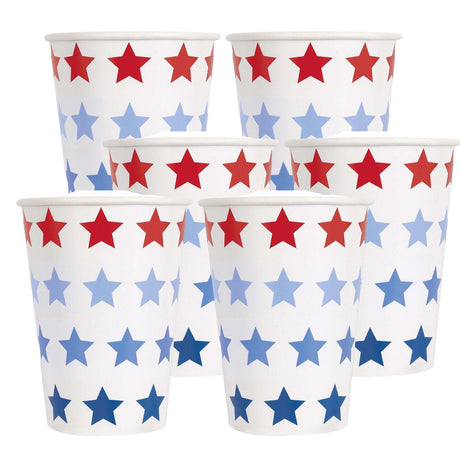 Patriotic USA 12oz Paper Cups 10ct