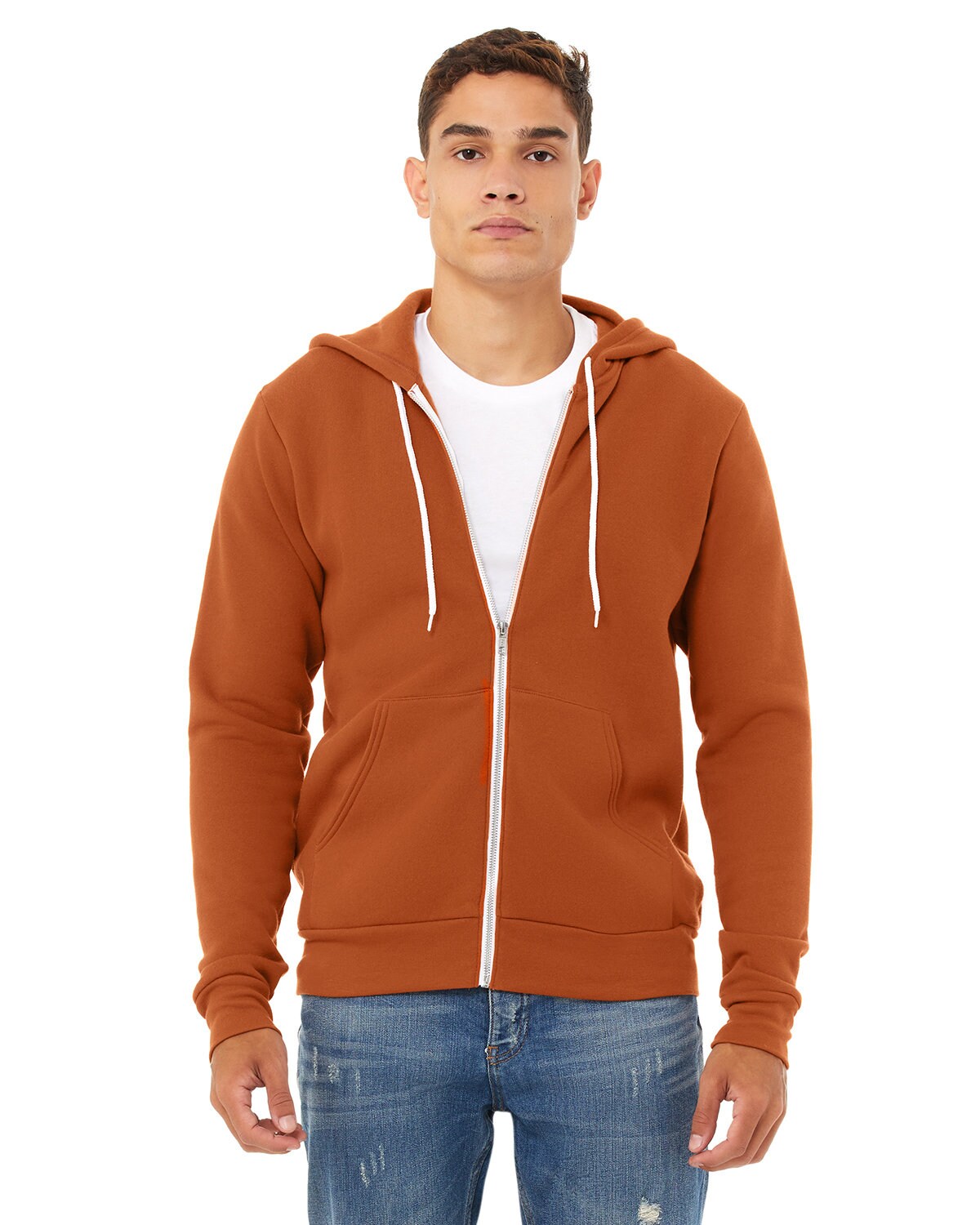 Bella + Canvas® Sponge Fleece Full-Zip Hoodie Sweatshirt