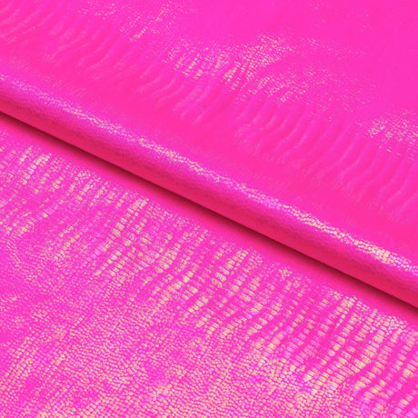 Hologram Spandex Oil Slick Python Fabric