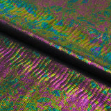 Hologram Spandex Oil Slick Python Fabric