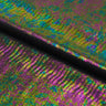 Oil Slick Python Hologram Spandex Fabric - UV/Blacklight Reactive, 56/58" Width (1 Yard)