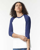 American Apparel® CVC Crewneck Three-Quarter Sleeve Tee