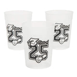 8 oz Class of 2025 Glow-in-the-Dark Disposable Plastic Cups – 12 Pack