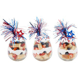 Independence Day Spray Mylar topper celebrate with congratulations Cupcake Cake Pics - set of 6