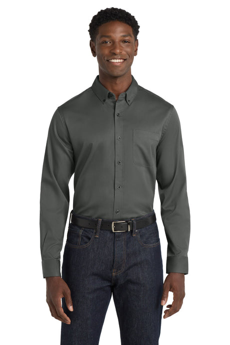 Port Authority® Long Sleeve SuperPro React Twill Shirt