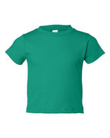 RADYAN® Toddler Cotton Jersey Crew Neck Short Sleeve Tee - 3301T