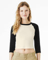 BELLA + CANVAS® Micro 3/4 Raglan Sleeve Baby Tee