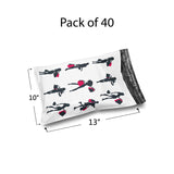 Glossy Design Poly Mailer Envelopes 10" x 13" Multi design, Weight 0.25 to 1 Ib