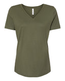 BELLA + CANVAS® Women’s Jersey Relaxed Short Sleeve V-Neck T-Shirt