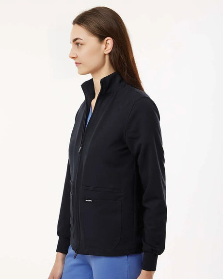 Jaanuu® Women's Ceri Essential Full-Zip 6 Pocket Scrub Jacket