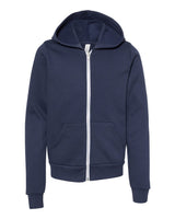 BELLA + CANVAS® Youth Sponge Fleece Full-Zip Hoodie - 3739Y