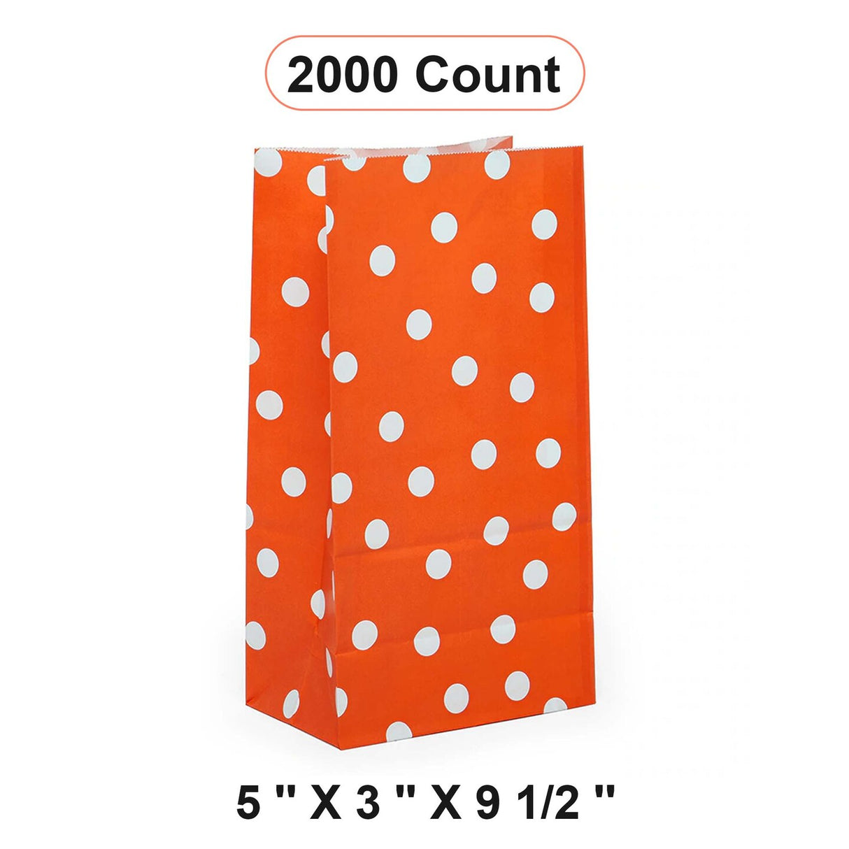 Dot Patterned Sos Food Bags 5'' x 3'' x 9 1/2'' Wrap