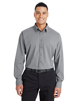 Devon & Jones® CrownLux Performance Men's Tonal Mini Check Woven Shirt