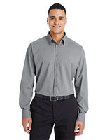 Devon & Jones® CrownLux Performance Men's Tonal Mini Check Woven Shirt