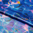 Hologram Spandex Fabric Aurora Blue