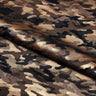 Camo Foil Spandex Fabric - Black/Bronze, 55/56" Width (1 Yard)