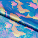 Psyche Hologram Nylon Spandex Fabric - Holographic Oil Slick, 55/56" Width (1 Yard)
