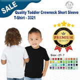 RADYAN® Toddler Crewneck Short Sleeve T-Shirt