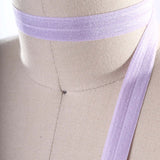 3 Yards Lavender Fold Over Bias Elastic Trim 5/8"