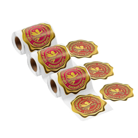 Official Cupid Seal Sticker Roll 100 Pieces