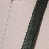 3 Yards Moss Green Fold Over Elastic Trim 5/8" Soft Olive Bias Stretch