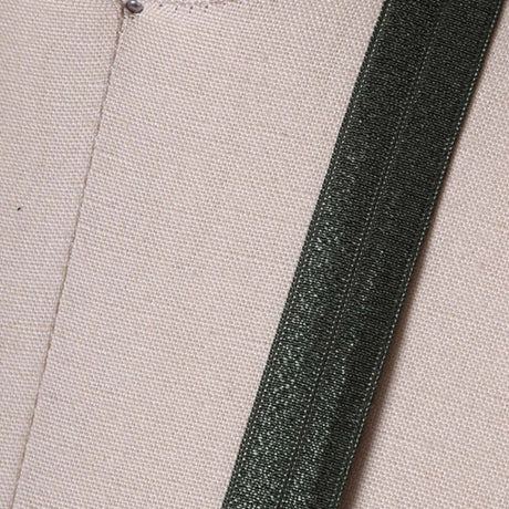3 Yards Moss Green Fold Over Elastic Trim 5/8" Soft Olive Bias Stretch