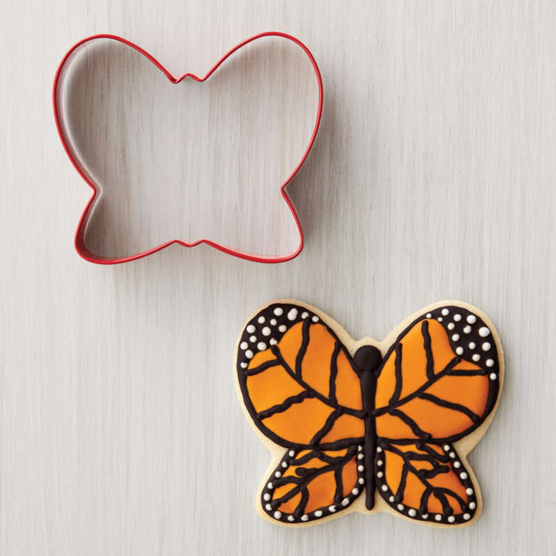Wilton Metal Spring Flower Cookie Cutter Set, 3-Piece (Flower, Butterfly, Dragonfly)