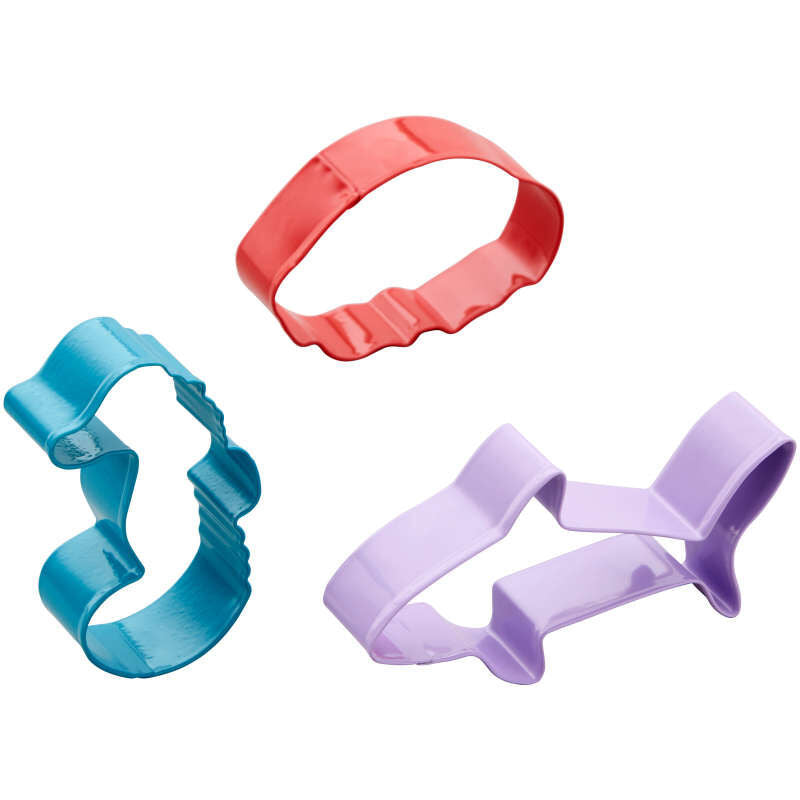 Wilton Metal Under the Sea Cookie Cutter Set, 3-Piece (Seahorse, Jellyfish, Shark)