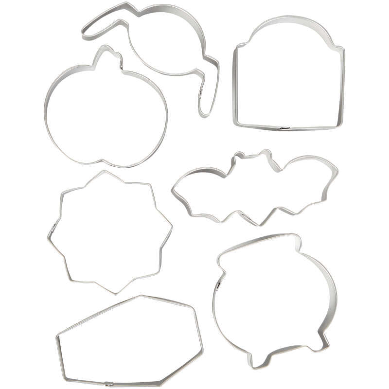 Wilton Halloween Cookie Cutters Set, 7-Piece Metal Set