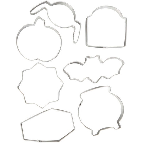 Wilton Halloween Cookie Cutters Set, 7-Piece Metal Set