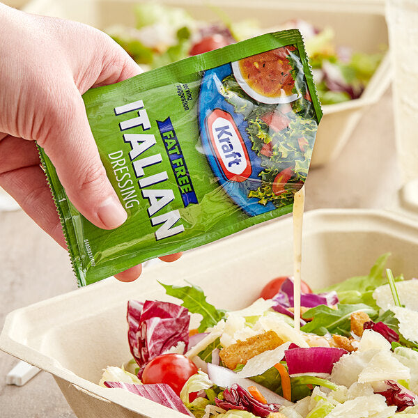 Kraft Fat-Free Italian Dressing Packet 1.5 oz. - 60/Case
