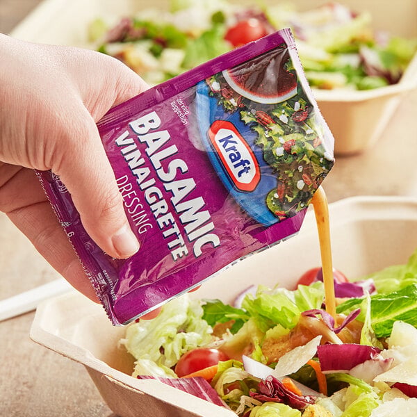 Kraft Balsamic Vinaigrette Dressing Packet 1.5 oz. - 60/Case