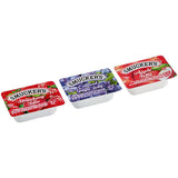 Smucker's Concord Grape Jelly, Apple Jelly, and Strawberry Jam 0.5 oz. Portion Cups - 200/Case