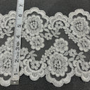 Embroidered Mesh Corded Lace Trim