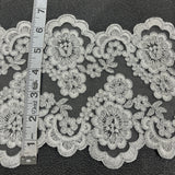 Corded Polyester Lace Trim 6.5" Wide
