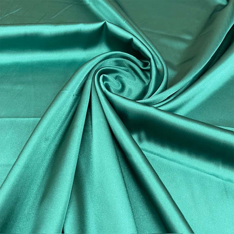 1 Yard Premium 250 GSM Bridal Stretch Satin Fabric Glossy Soft Material for Gowns 60 Inch Width 100% Polyester