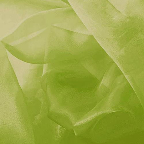 1 Yard Sheer Organza Fabric Crystal Sparkle 60 Inch Width for Dresses & Decor 100% Polyester