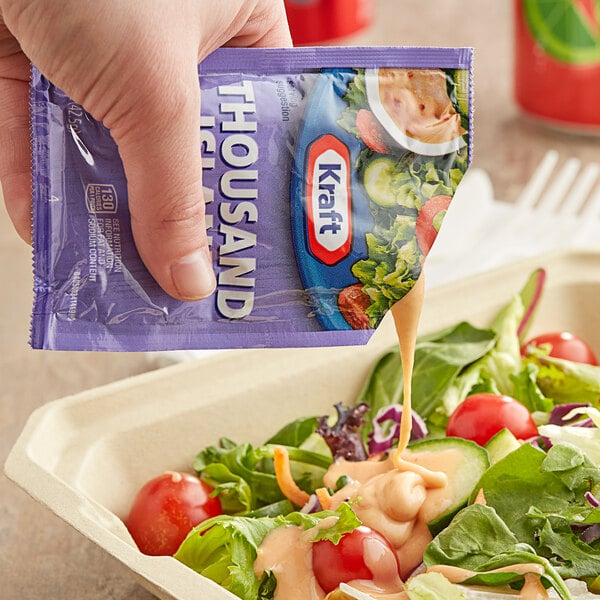 Kraft Thousand Island Dressing Packet 1.5 oz. - 60/Case