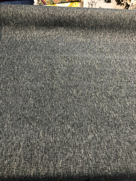 Avenger Denim Tweed Soft Chenille Upholstery Fabric - Denim Blue Tweed, 54" Width (1 Yard)